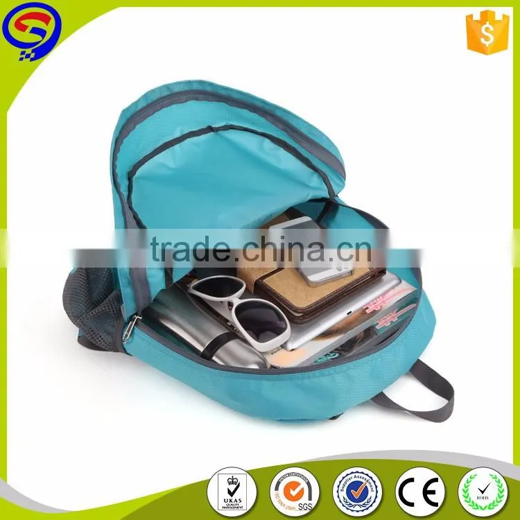 New arrival! waterproof nylon foldable multi-color promotional backpack for girls