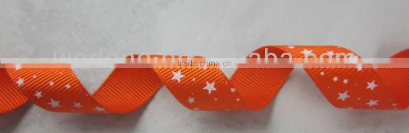 5/8 inch Grosgrain Star Printed Ribbon Wholesale