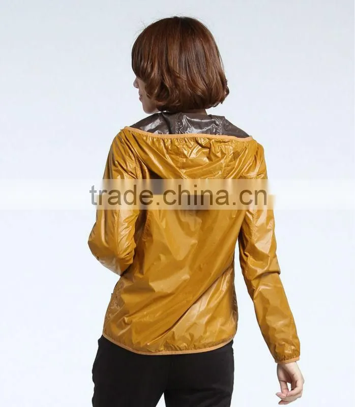 Fashion womens reversible windbreaker