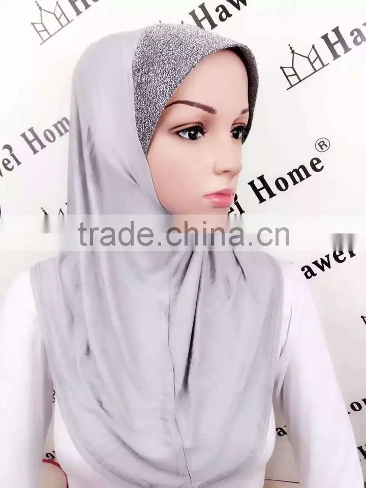 H277 latest one piece jersey hijab,muslim scarf