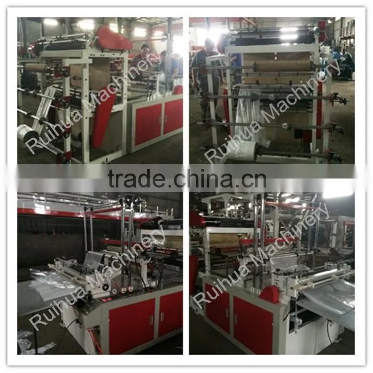 Double Layer Four Line Poly Bag Making Machine Price