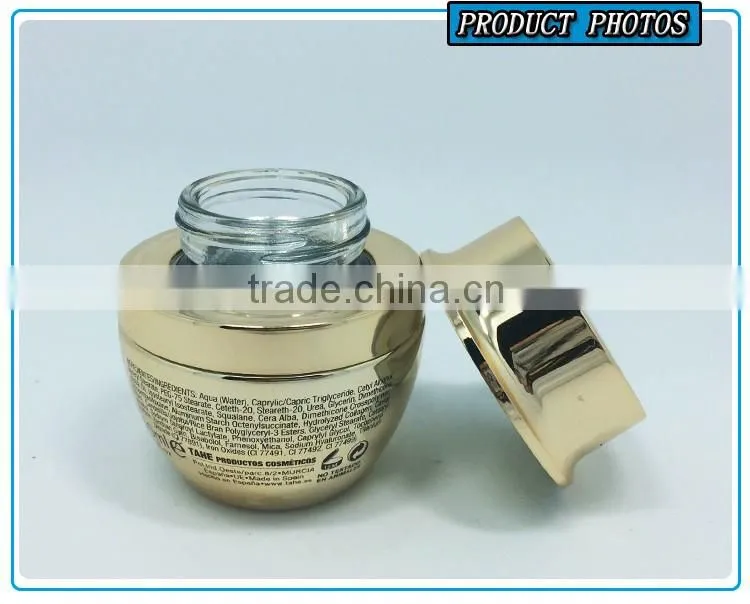 50ml coloured cream glass jar