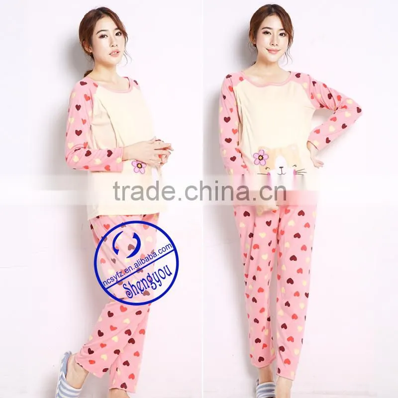 Custom made 100% pima cotton nursing wears for pregnant women