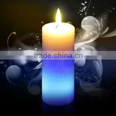 led candles with real flame/led wax candle