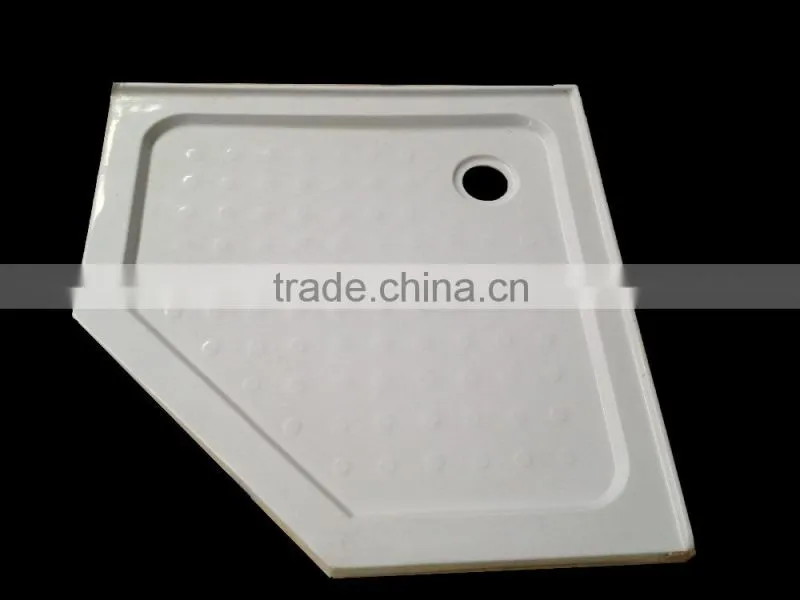 cUPC acrylic cheap shower tray,left and right center drain shower base,tray