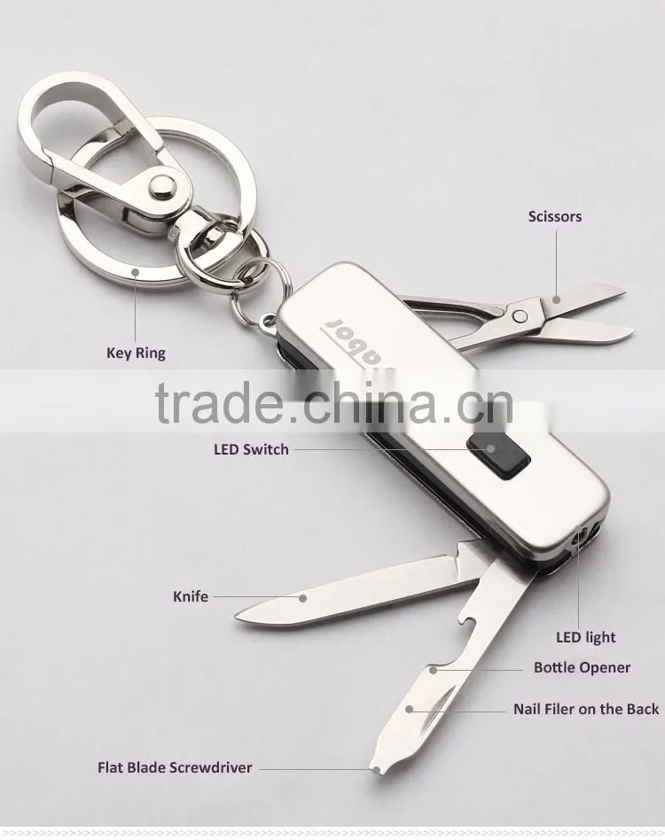 Customized Camping Multi Purpose LED Key Chain