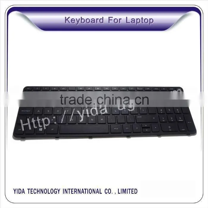 Latin layout Laptop Keyboard for HP PAVILION 15-E000 15-N000 with Frame black color