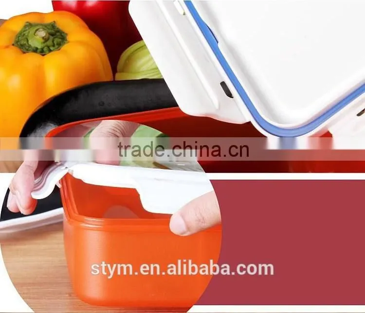 2 layers mirowave oven lunch box 1350ml
