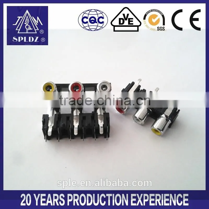 Television audio video socket AV3-8.4-6A