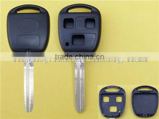 20% OFF, 3 buttons remote key case blank key for Toyota car key TOY43 blade