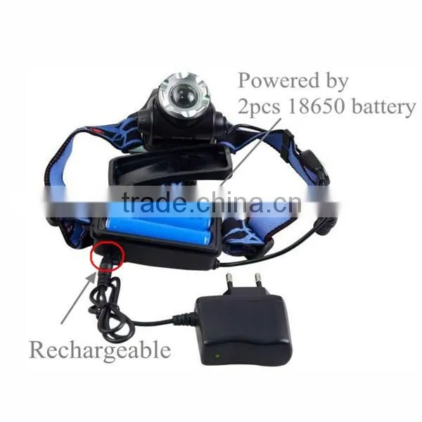 Adjustable lamp head zoom beam XML T6 adjustable Led headlamp