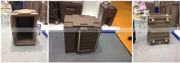 Catering service Food warming pan carriers for hot food transport with GN pans