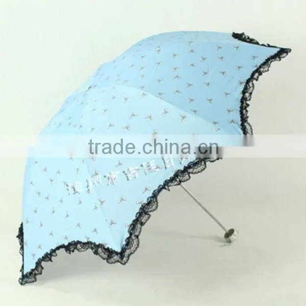 LB315 eye-catching color promotional gift lace wedding umbrella