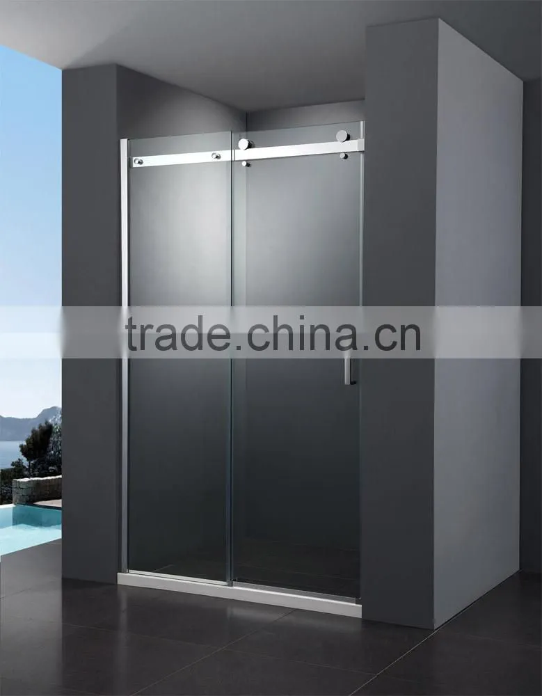high quality frameless clear glass shower door