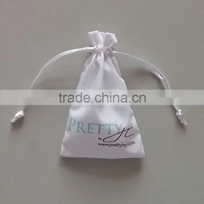 Custom cotton fabric shoe bags with embroidery logo