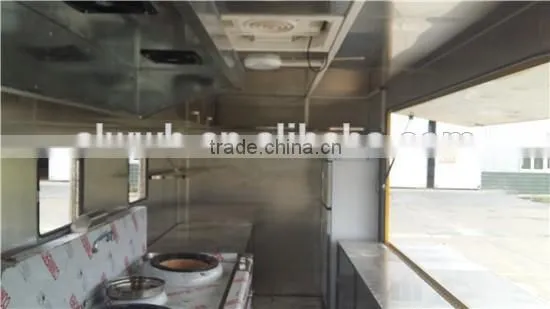 Fast food selling truck, mobile food truck