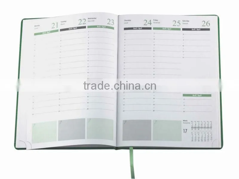 high quality Italy pu leather diary notebook latest Italy change color pu leather diary notebook