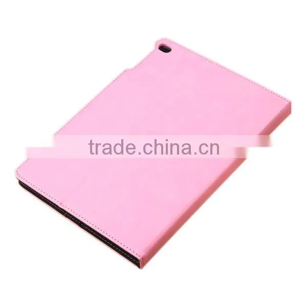 PU leather stand auto sleep smart cover folio case for apple iPad Air 2, for ipad 6 leather case