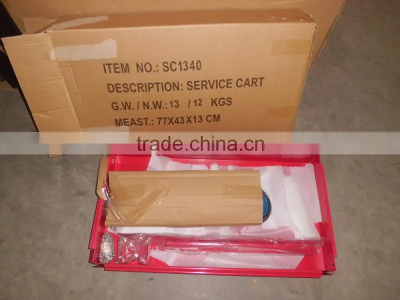 Iron Material tool cart/ service cart, with superior loading capacity