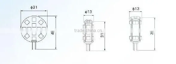 12V LED G4 Bulb with 3528 SMD