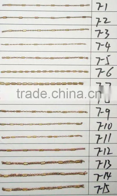 Fashion Craft Brass Chain Used for Imitation Jewelry, Custom Jewelry, Garment,Gift and Craft.