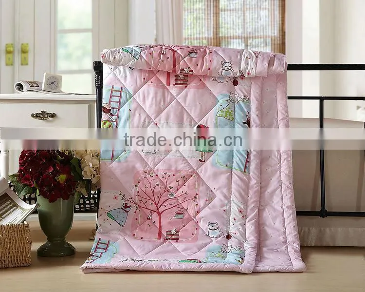 2015 china cotton duvet polyester fabrics bedding set comfortable cotton quilt