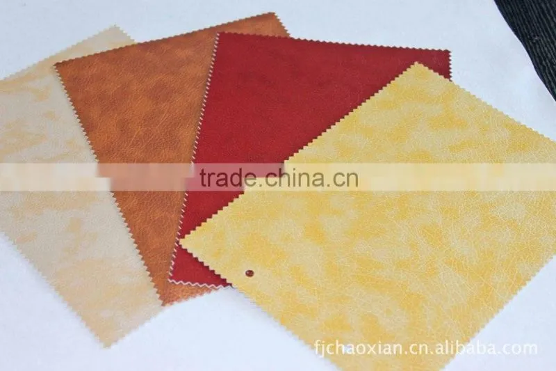 Printed pu microfiber leather for sofa