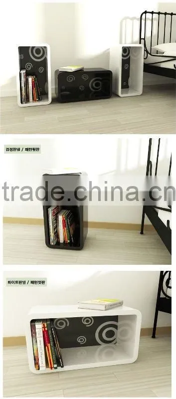 pattern cube bookshelf