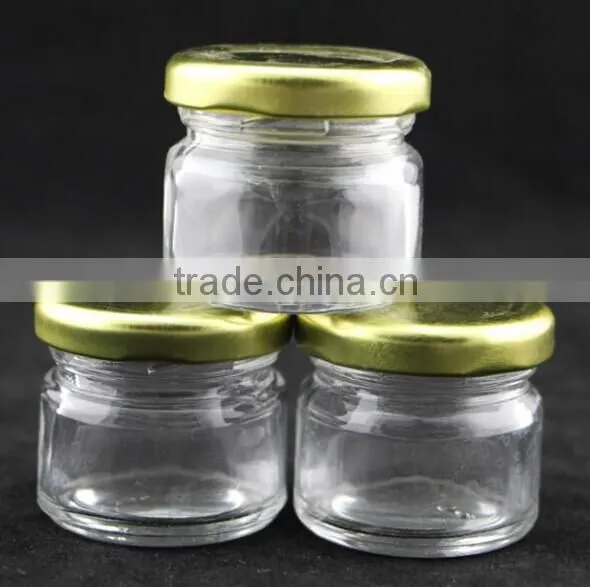 GLASS HONEY MASON JARS