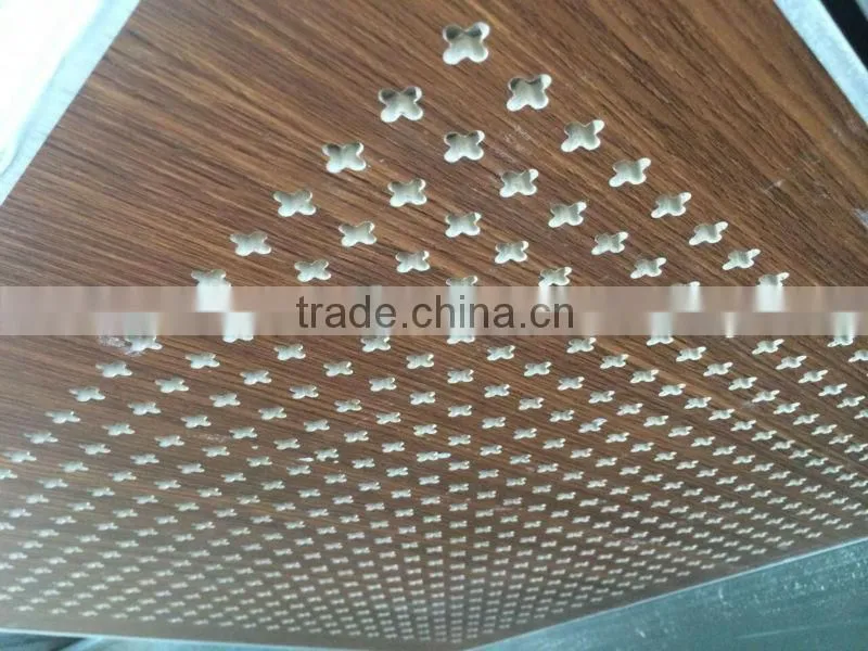 acoustic gypsum ceiling board with 2015 cross hole
