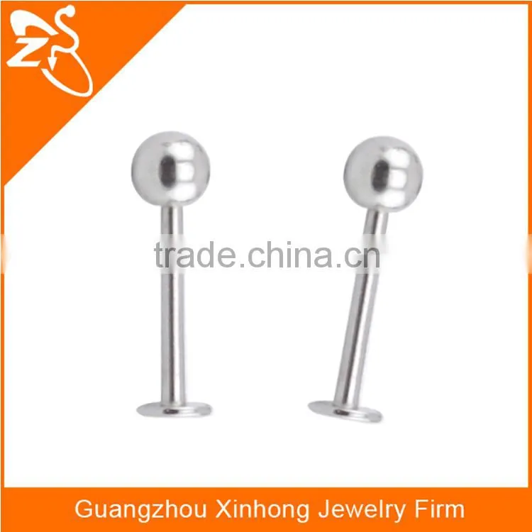 wholesale 316 L stainless steel piercing labret, custom spike labret piercing jewelry, mens labret body piercing jewelry