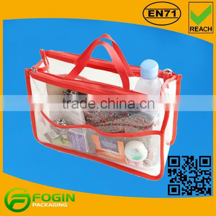on sale fashion pvc transparent cosmetic pouch