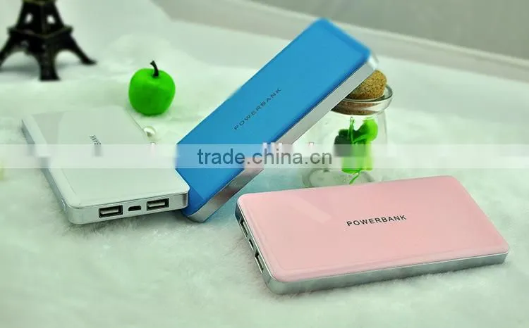 2014 new type 10000mah power bank with 4 beautiful colors popular power bank