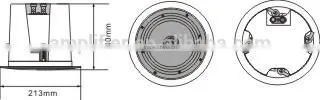 CS-252H 20W 100V 5" Plastic PA Speaker, Home Audio PA Speaker with fire dome