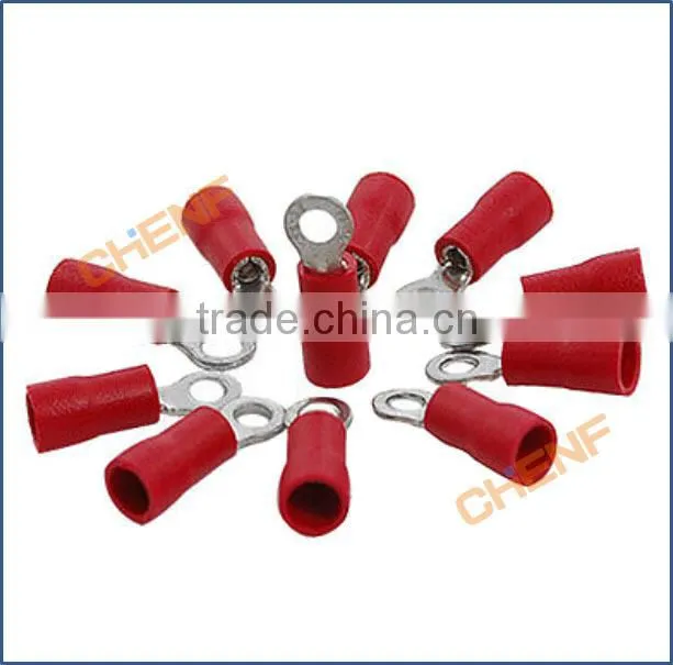 China Manufacture Red Copper Insulated Ring Terminals RV1.25-3.2