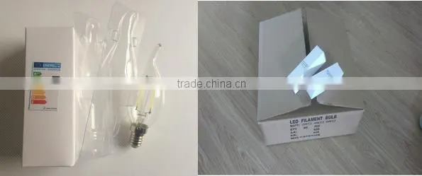 Dimmable c35 2W led filament frosted