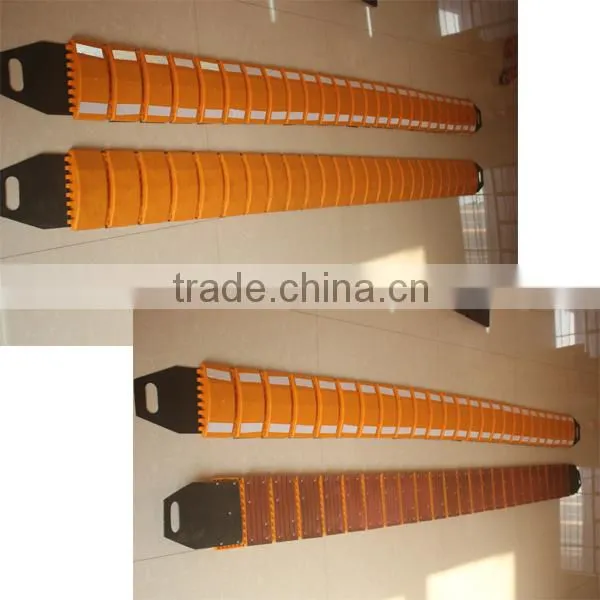 Protable plastic road hump