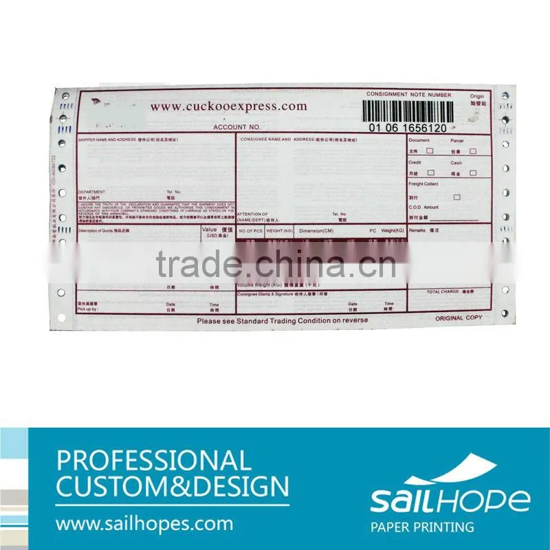 wholesale carbonless ncr paper printing air waybill delivery