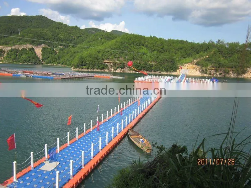 plastic water floating bridge