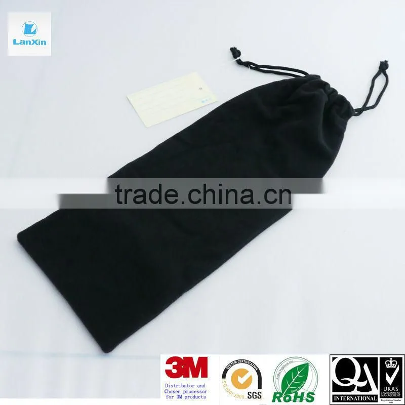 Velvet bag with drawstring for electronics