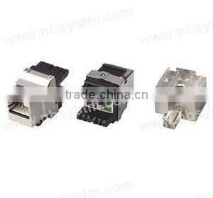 STP Cat.5e Keystone Jack 180 degree,dual IDC type