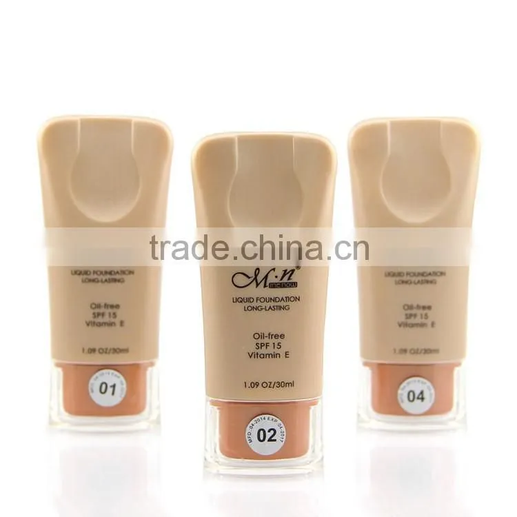 Menow Foundation 30ML SPF 15 with VE Natural Smooth face makeup BB cream waterproof concealer base makeup