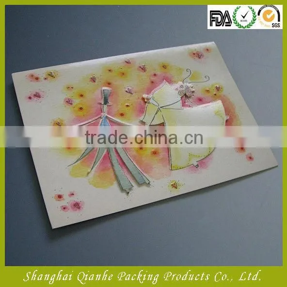 Fancy greeting paper wedding cards,invitation card