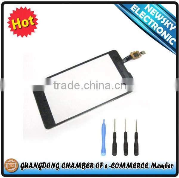 China supplier price for lg optimus g f180 lcd touch screen glass