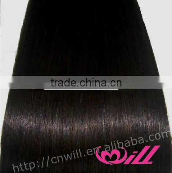 Hot Sale 24 inch clip on human hair weft extension Human Virgin Hair Clip In Hair Extension