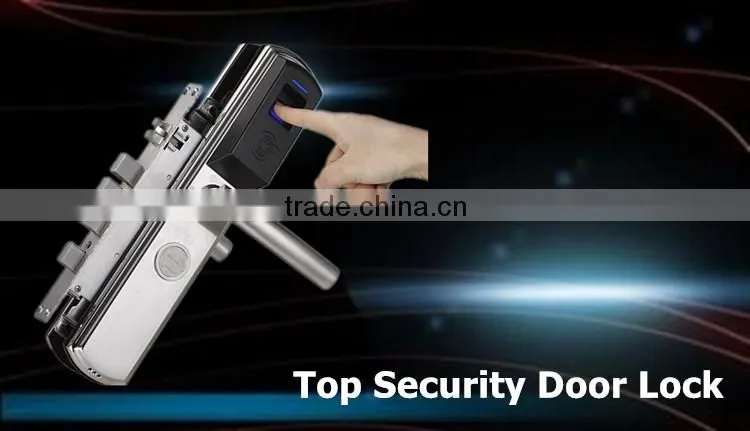 Mini Electronic Fingerprint Magnetic Office Silding Door Lock with IC Card Access