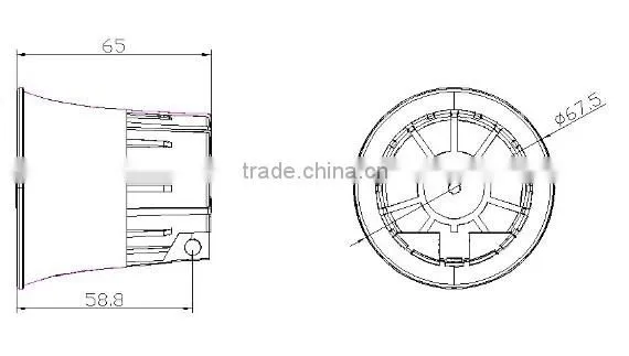 FBS-308 car alarm horn, anti-theft alarm horn, loudspeakers Alarm siren alarm horn (FBELE)