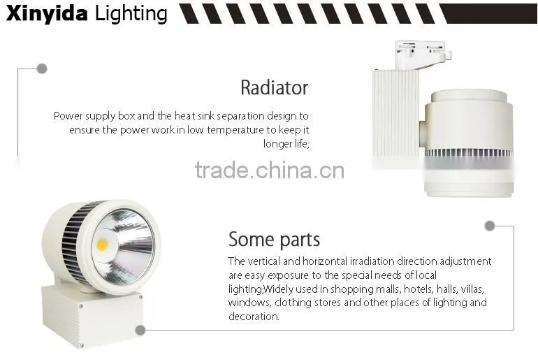 High brightness low flicker color changing led track lighting