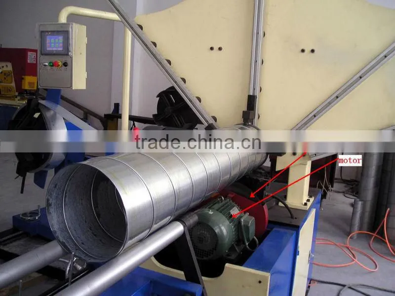 round duct elbow making machine spiral tube pipe duct forming