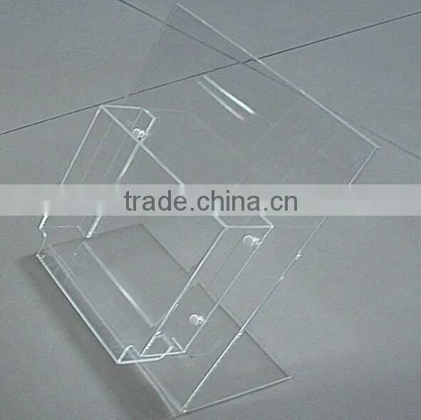 Custom catalog holder brochure holder with single pocket